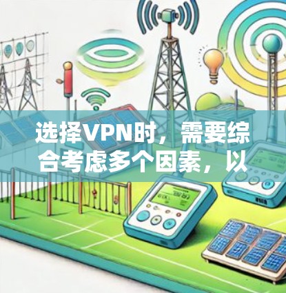 选择VPN时，需要综合考虑多个因素，以下是一步步的指南