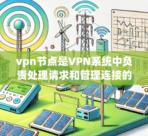 vpn节点是VPN系统中负责处理请求和管理连接的关键部分。以下是关于vpn节点的详细解释