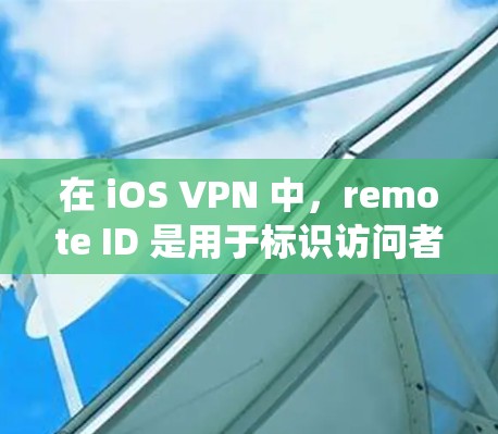 在 iOS VPN 中,remote ID 是用于标识访问者身份的唯一标识符,通常用于远程访问场景中。它通常由访问者自己或系统设置生成,用于区分不同的访问者 在 iOS VPN 中,remote ID 是用于标识访问者身份的唯一标识符,通常用于远程访问场景中。它通常由访问者自己或系统设置生成,用于区分不同的访问者