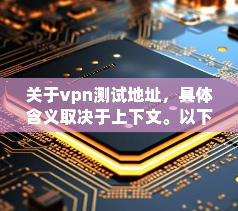 关于vpn测试地址，具体含义取决于上下文。以下是一些可能的解释和建议