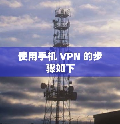 使用手机 VPN 的步骤如下 使用手机 VPN 的步骤如下