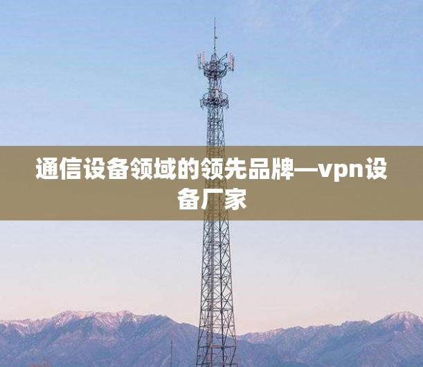 通信设备领域的领先品牌—vpn设备厂家