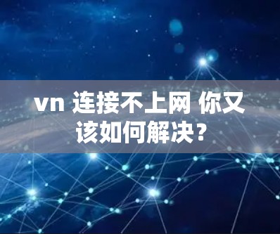vn 连接不上网 你又该如何解决？