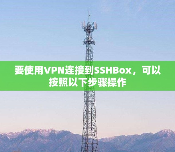 要使用VPN连接到SSHBox,可以按照以下步骤操作 要使用VPN连接到SSHBox,可以按照以下步骤操作
