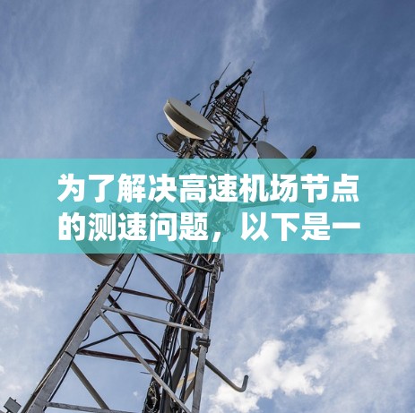 为了解决高速机场节点的测速问题,以下是一个结构化的指南,帮助您系统地进行测试和处理 为了解决高速机场节点的测速问题,以下是一个结构化的指南,帮助您系统地进行测试和处理