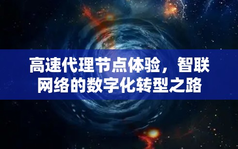 高速代理节点体验，智联网络的数字化转型之路