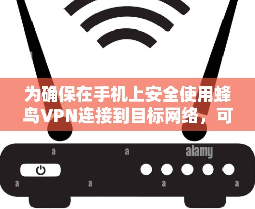 为确保在手机上安全使用蜂鸟VPN连接到目标网络，可以按照以下步骤进行