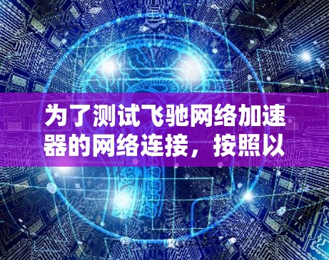 为了测试飞驰网络加速器的网络连接，按照以下步骤进行