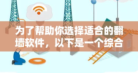 为了帮助你选择适合的翻墙软件,以下是一个综合考虑的因素分析和推荐列表 为了帮助你选择适合的翻墙软件,以下是一个综合考虑的因素分析和推荐列表