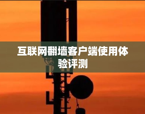互联网翻墙客户端使用体验评测 互联网翻墙客户端使用体验评测