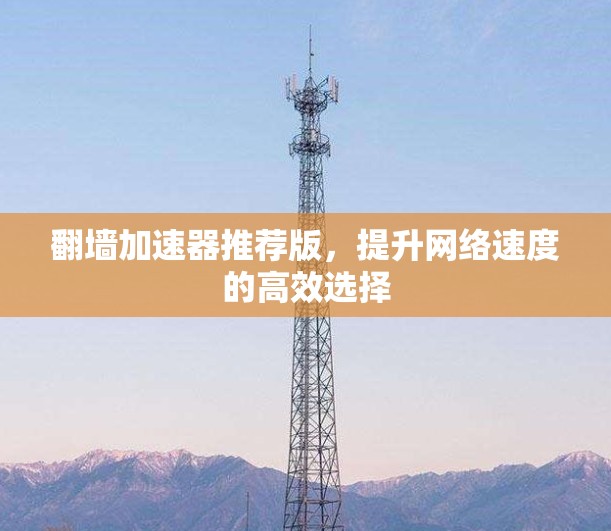 翻墙加速器推荐版,提升网络速度的高效选择 翻墙加速器推荐版,提升网络速度的高效选择