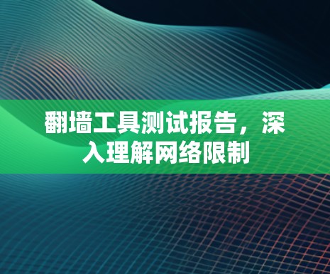 <strong>翻墙</strong>工具测试报告，深入理解网络限制