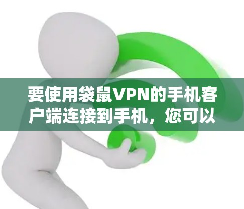 要使用袋鼠VPN的手机客户端连接到手机,您可以按照以下步骤进行操作 要使用袋鼠VPN的手机客户端连接到手机,您可以按照以下步骤进行操作
