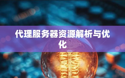代理服务器资源解析与优化