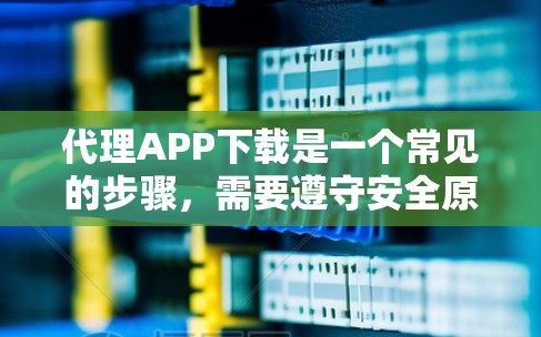 代理APP下载是一个常见的步骤，需要遵守安全原则，确保下载的文件是合法且安全的。以下是一个清晰的步骤指南