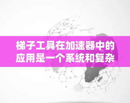 <strong>梯子</strong>工具在加速器中的应用是一个系统和复杂的部分，涉及安装、配置和调试。以下是对<strong>梯子</strong>工具的详细说明