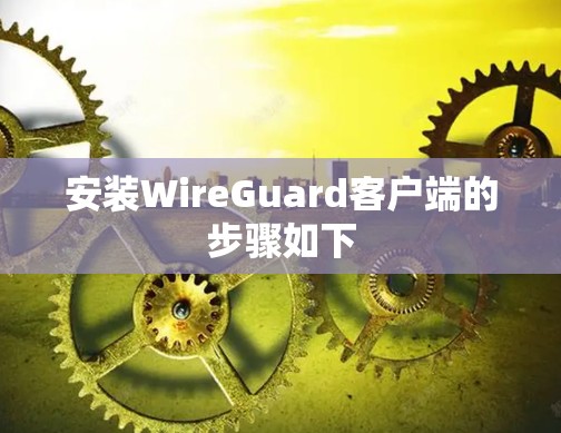 安装WireGuard客户端的步骤如下 安装WireGuard客户端的步骤如下