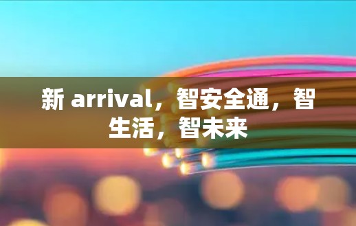 新 arrival，智安全通，智生活，智未来