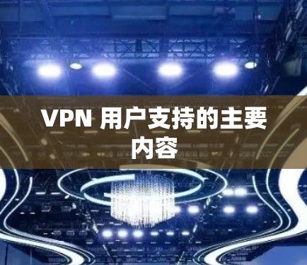 VPN 用户支持的主要内容