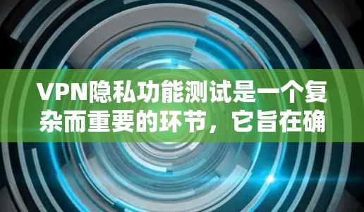 VPN隐私功能测试是一个复杂而重要的环节，它旨在确保用户的数据安全和隐私。以下是关于VPN隐私功能测试的问题和潜在影响的详细分析