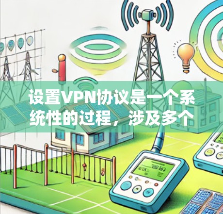 设置VPN协议是一个系统性的过程，涉及多个步骤，每个步骤都需要仔细考虑和执行。以下是对VPN协议设置的详细步骤
